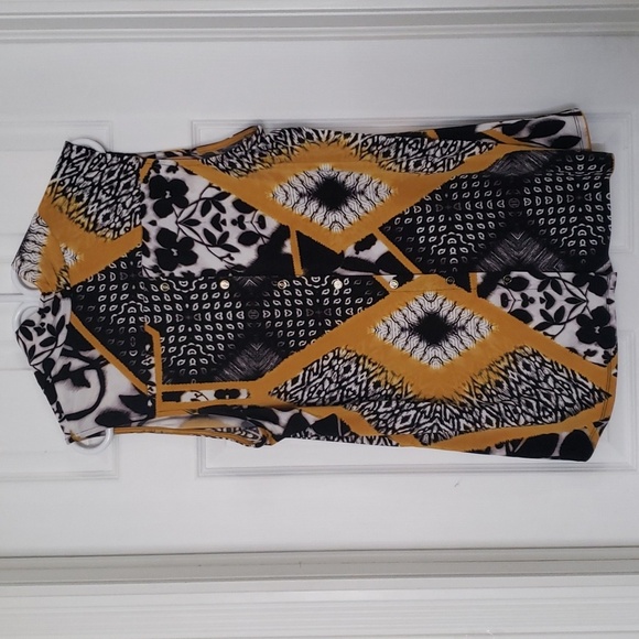 Susan Graver waterfall sleeveless cardigan - Picture 7 of 8